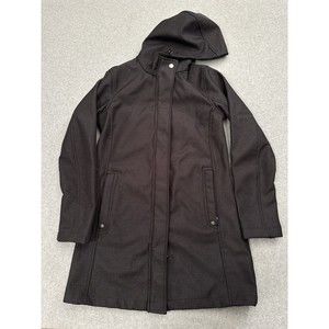 North End Womens Fleece Lined Long Jacket Black Size XS Outdoors Winter